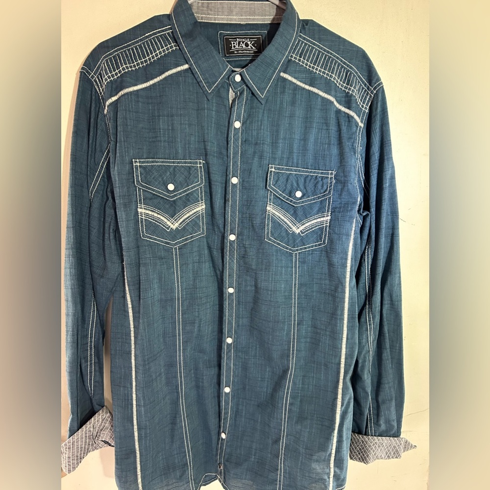 Men’s Buckle Black Standard Fit XL